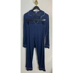 Eberjay EBERJEY Gisele Long Pajamas in Navy/ Ivory Size Medium Photo 2