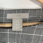 H&M  Glen Plaid Dress Womens Sz 10 Black White 3/4 Sleeve Boat Neck Preppy Career Photo 6