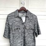 ASOS NWT  Womens Dress Black White Tweed Shift Fringe Pockets 6 Photo 3