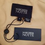 💕MARCHESA NOTTE💕 Glitter Ruffle Asymmetric Cocktail Dress ~ Champagne 4 NWT Gold Photo 8