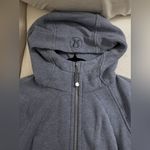 Lulu Townsend Lululemon Scuba Hoodie Light Cotton Fleece Heathered Gatsby Blue Size 6 Photo 7