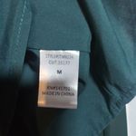 1.4.3. Story by Line Up Good Times Pine Green Chiffon Blouse Business NWT Size M Photo 6