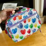 Travelers Club HEARTS Insulated Lunch Cooler Bag, Rainbow, White, Purple, 10 in White Photo 15