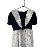 Halloween Women's‎ Size Medium Pin Up Black White Polka Dot Costume Dress Photo 1