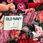 Old Navy black w/pink & red floral print sleeveless dress Small Photo 2