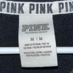 PINK - Victoria's Secret PINK VICTORIA’S SECRET Black White Purple Sweatshirt Medium Pullover Photo 10