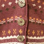 Vintage Fair Isle Cardigan Pink Size undefined Photo 1