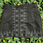 Sadie and Sage  Black Velvet Mini Skirt Size Large Photo 0