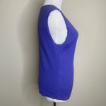 Hard Rock Cafe Purple Ribbed Sweater Shell Sleeveless Sz Large Photo 3