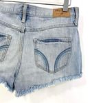 Hollister CO Blue Cotton Embellished Aztec Print Denim Shorts Photo 6