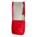 Vince Camuto Doty Red Quilted Leather Crossbody Handbag. Photo 4