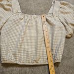 Sienna Sky  Small S Checkered Light Tan White Checkered Scoop Oversized NEW NWT Photo 8