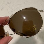 Kate Spade  Brown Aviator Sunglasses with Double-Bridge Design Photo 8