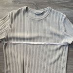 MM.LaFleur M The Hayden Dress Geo Micro Knit Ribbed Cotton Dress Sea Salt Photo 9