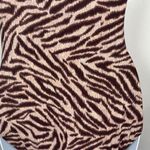Michael Kors Size 8 Swimsuit Womens One Piece Animal Print One Shoulder Brown Photo 12