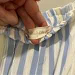 Altar'd State  Striped Camellia Jumpsuit Size Large Striped Balloon Sleeve belt Photo 6