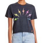 Aviator Nation  rainbow lightening bolt boyfriend T-shirt Photo 0