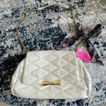 Betsey Johnson NWT Gold & White Purse Photo 1