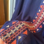 Miss Me  Womens Boho‎ Dress Size Small Navy Blue Bell Sleeves Flowy Fit Hippie Photo 3