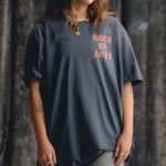 ELEVATION WORSHIP Women’s Casual Oversized Graphic Drop Shoulder Tee Blue Size XL Photo 0