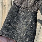 ZARA Ruched Sexy Lace Elegant Black Long Sleeve With Gold Touch Women's blouse Photo 11