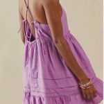 Free People Desert Days Dramatic Orchid Mini Dress Photo 1