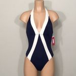 Vince Camuto deep sea color block swimsuit. NWT Photo 4