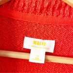 Anthropologie Maeve V-Neck Polo Sweater in Orange Photo 3