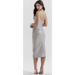 House Of CB  Madeleine Ice Vinyl Midi Dress in Violet Size Large+ (X-Large) Photo 12