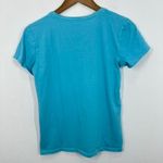 Life is Good  Vintage Floral‎ Graphic T-Shirt Top - Women's Small Bright Blue Photo 5