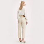 Levi's Premium Ribcage Straight Ankle Corduroy Pants Cream White Size 32 Photo 1