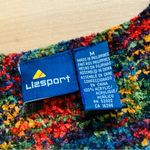 Liz Claiborne Vintage Bohemian Knit Dark Rainbow Sweater Yarn Soft Retro Vest M Photo 4