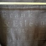 Frank & Eileen Mary Classic Black Denim Long Sleeve Shirt Dress distressed hem L Photo 11