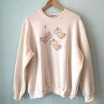 Bonworth NEW Vintage  Christmas Holiday Angels Bling Fleece Lined Sweatshirt L Photo 0