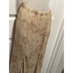New York City Design Co pleated floral print midi skirt elastic waist women 1X Tan Photo 1