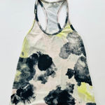 Lululemon Cotton Racerback Tank Top Size 12 Citron Tinted Watercolor *OG Lulu* Photo 0