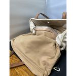 Brighton  Mattie off white with a blue Embroidery design Tote Bag​​​​​​​​​ Photo 11