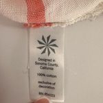 Athleta Beach Cover Up Tassel Trim Stripe Coral & White Size Xsmall Photo 8