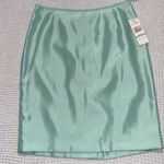 Le Suit Petite The Hamptons Mint Jacket And Skirt NWT Photo 7