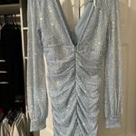 Windsor Sparkly Blue Mini Dress Photo 5