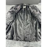 Tanjay Black & Silver Metallic Floral Textured Zip Photo 8