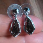 Brazilian Smokey Quartz Platinum over Copper Earrings Photo 7