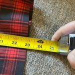 J.Crew Eliza Red & Black Plaid 100% Silk Taffeta Jewel Blouse | Women’s Size 4 Photo 7