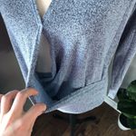 Moa Moa Crisscross Pullover Sweater Blue Sz Small Photo 4