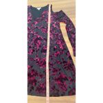 Cato Purple Burnout Velvet Long Sleeve Cold Shoulder Midi Dress Size Large Photo 5