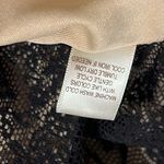 Liberty Love  small juniors black lace blouse large bell sleeves tan lined dressy Photo 7