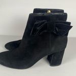 Kate Spade  New York Holly Ankle Boots black Heel bow Size 6.5 Photo 4