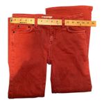 Free People  Red/Orange Cropped Flare Jeans, Womens Size 25 Photo 4