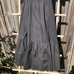 ASTR the Label Poplin Puff Sleeve Tiered Midi Dress Black - Size Small Photo 7