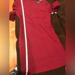 Karl Lagerfeld  Paris Burgundy Shift Dress, W/Crochet Bell Sleeve Sz. 6 NWT! Photo 10